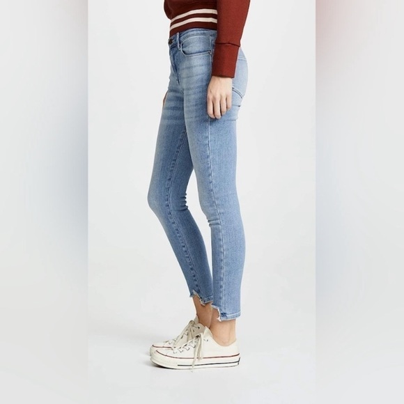 FRAME DENIM Le High Skinny Jeans Front Chew Paltrow Light Wash - Picture 2 of 10